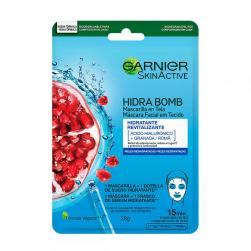 Mascarilla Facial Hidratante Revitalizante en Tela Hidra Bomb Pieles Deshidratadas Garnier Skin Active - Sobre de 1 unidad