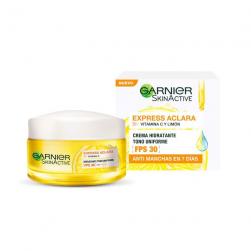 Crema Hidratante Garnier Skin Active Express Aclara FPS30 - 50 ml