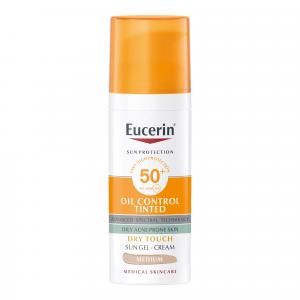 Eucerin Protector Solar Oil control Tinted FPS 50+ Tono Medio - 50 ml