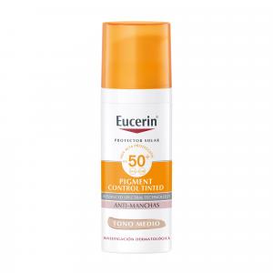 Protector solar Eucerin Pigment Control Tinted FPS50+ Tono Medio