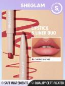 SHEGLAM Dúo de Lapiz Labial y delineador Cherry Fudge