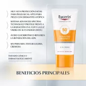 Eucerin Protector Solar Sun Cream Facial Sensitive Protect FPS 50+ - 50 mL