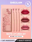 SHEGLAM Set de delineadores de labios mate ROSE GARDEN