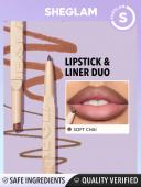 SHEGLAM Dúo Lapiz Labial y Delineador - SOFT CHAI